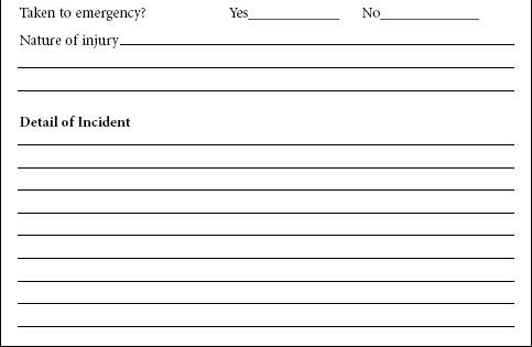 Incident Report Form Template