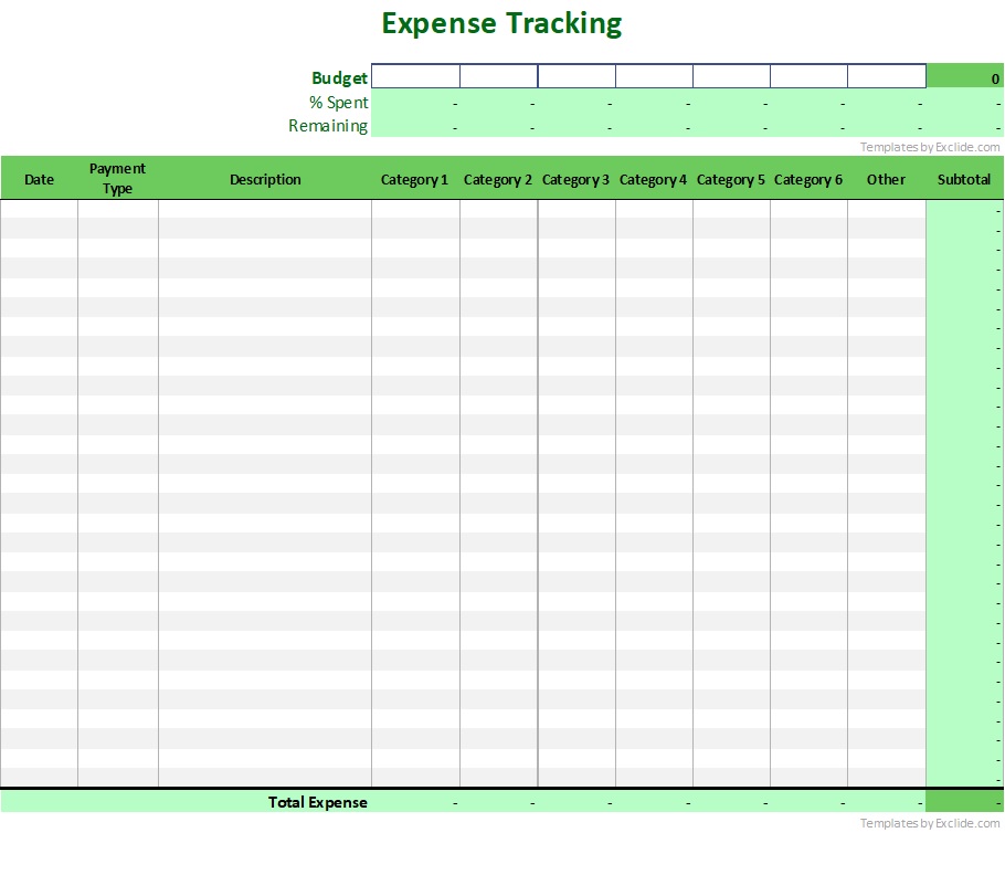 Expense Tracking Template