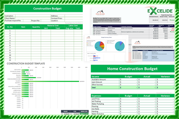 Construction Budget Templates Featured