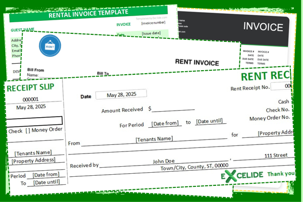 Rental Invoice Template Featured