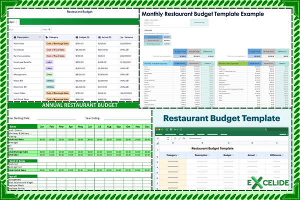 Restaurant Budget Template Featured